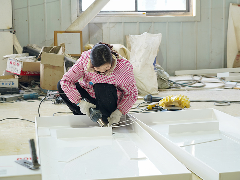 Coating booth fabrication and quality check